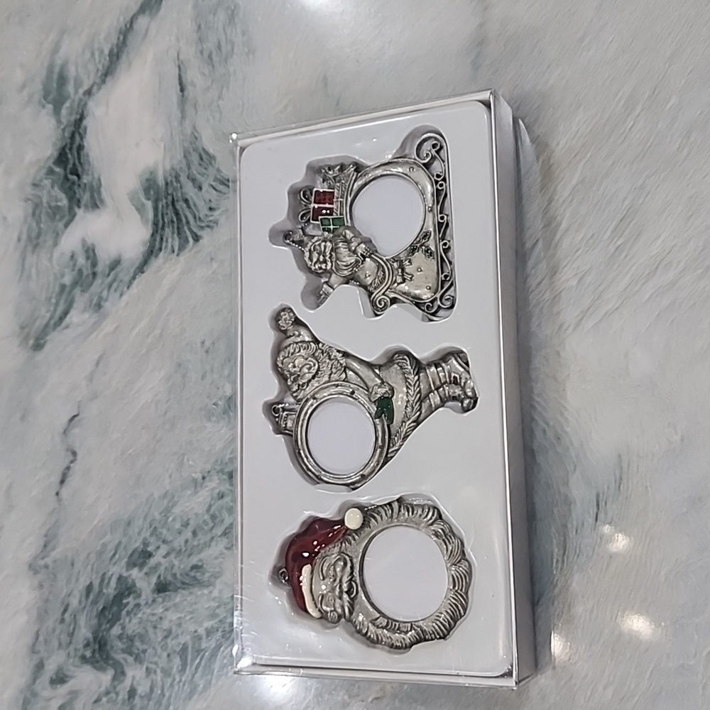 NWT Pewter Ornament Picture Holders